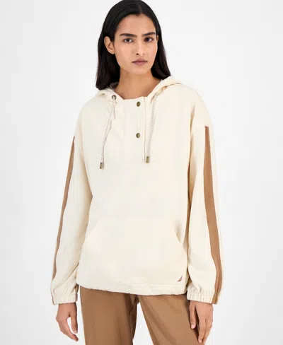 Nautica Jeans Women's Long-sleeve Sailor Sweatshirt In White