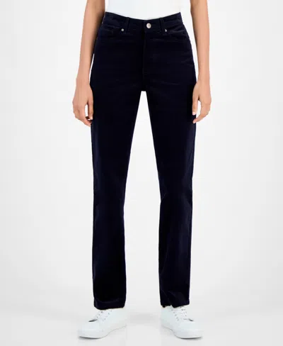 Nautica Jeans Women's Mid-rise Corduroy Pants In Blue
