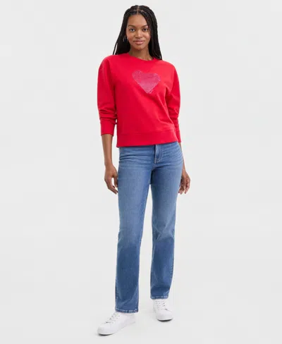 Nautica Jeans Women's Mid-rise Straight Jeans In Blue