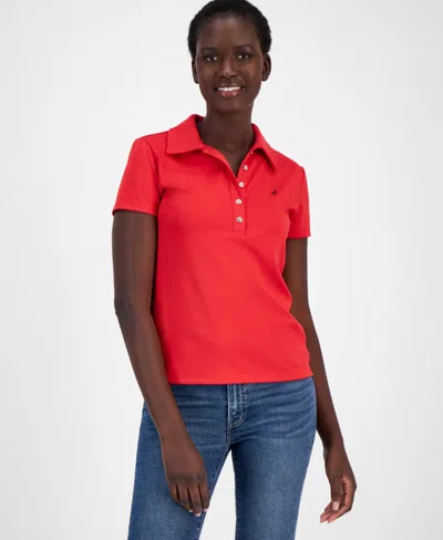 Nautica Jeans Women's Short-sleeve Polo Shirt In Regatta Re