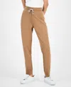 Nautica Jeans Women's Side-striped Jogger Pants In Brown