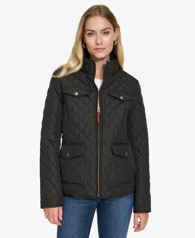Nautica Jeans Women's Solid Quilted Jacket In Black