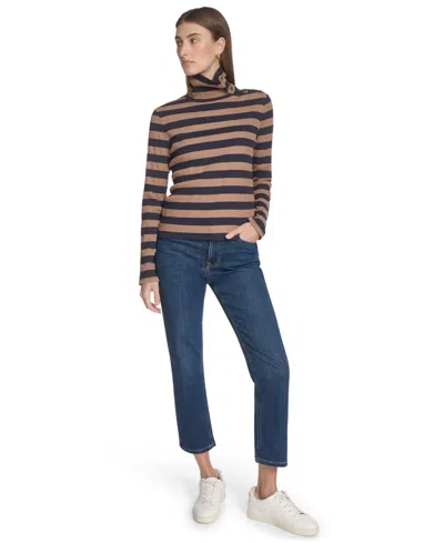 Nautica Jeans Women's Turtleneck Top In Multi