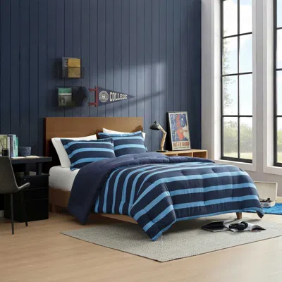 Nautica Keelson Stripe Blue Full/queen Comforter Set