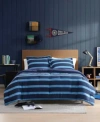 Nautica Keelson Stripe Reversible Comforter Sets In Blue