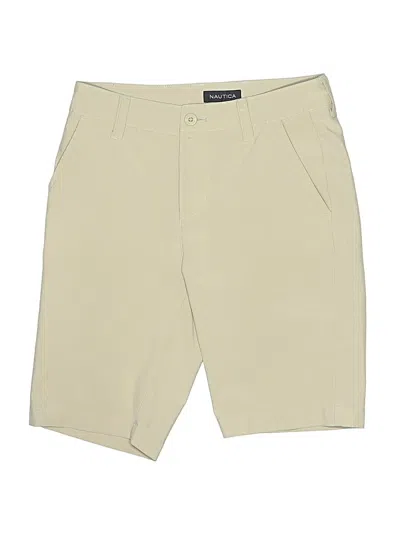 Pre-owned Nautica Kids' Khaki Shorts In White