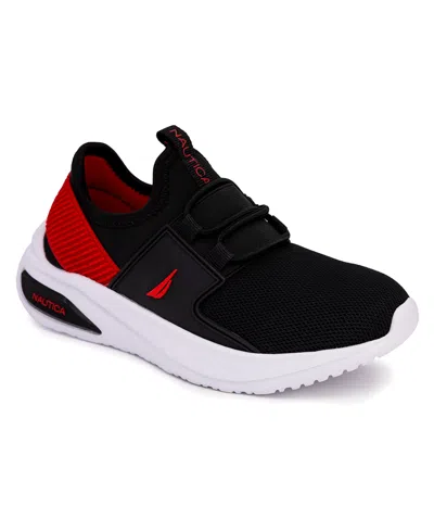 Nautica Kid's Neave Molded 2 Athletic Sneaker In Black,red