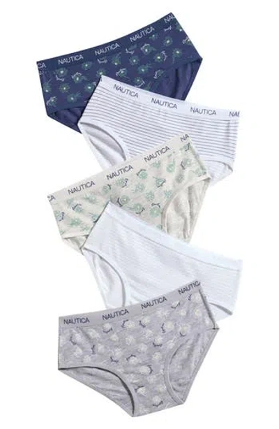 Nautica Kids' 5-pack Assorted Briefs In White