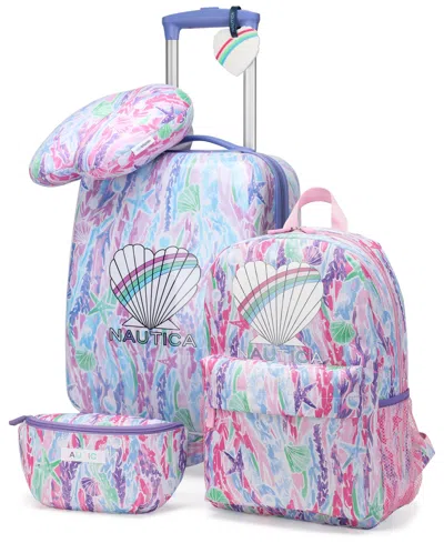 Nautica Kids Adventure 5-piece Airline Approved Carry-on Luggage Set In Multi