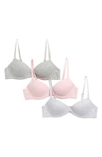 Nautica Kids' Assorted 3-pack Underwire Molded Bras In Multi