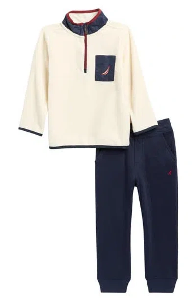 Nautica Kids' Fleece Pullover & Joggers Set In Multi