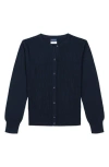 Nautica Kids' Pointelle Cardigan In Blue