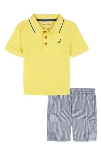 Nautica Kids' Polo & Pull-on Shorts Set In Multi