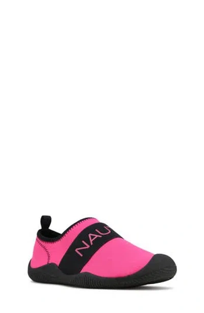 Nautica Kids' Water Sneaker In Neon Pink/black
