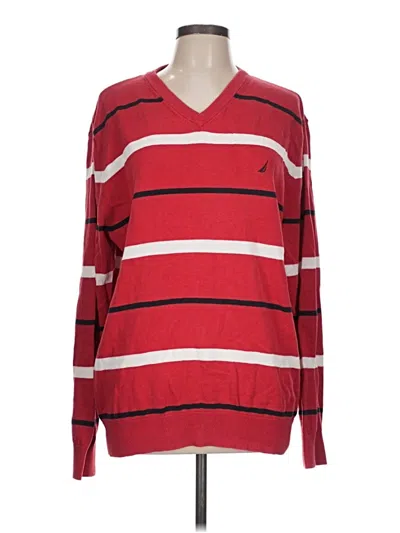 Pre-owned Nautica Kimono In Red