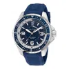 Nautica Koh May Bay 3-hand Silicone Watch In Blue