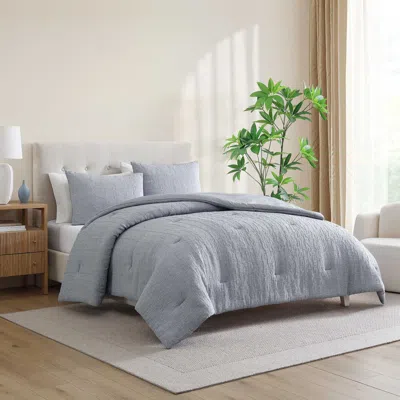 Nautica L Stitch Grey King Comforter-sham Set