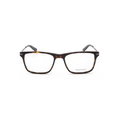 Nautica Ladies Brown Rectangular Eyeglass Frames N8134wm-1 In Multi