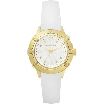 Nautica Ladies' Watch  Napcpr001 ( 36 Mm) Gbby2 In White