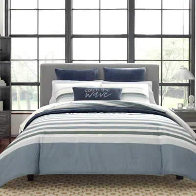 Nautica Lansier Comforter & Sham Set In Grey In Multi