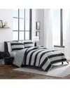 Nautica Lawndale 100% Cotton Comforter In Black
