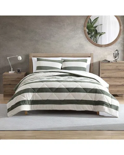 NAUTICA NAUTICA LAWNDALE TWILL PLUSH COMFORTER SET