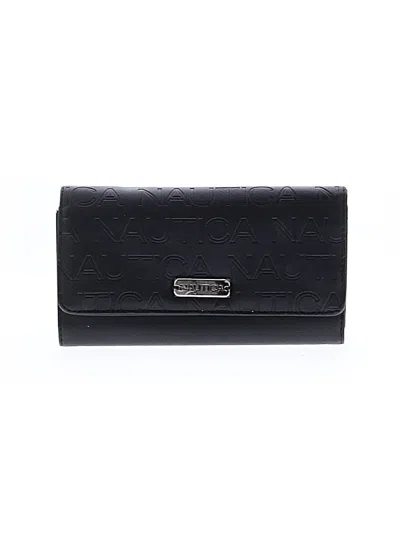 Pre-owned Nautica Leather Wallet In Black