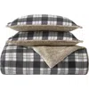 Nautica Lewes Reversible Comforter & Sham Set In Grey/beige