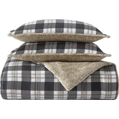 Nautica Lewes Reversible Comforter & Sham Set In Gray