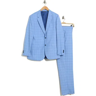 Nautica Light Blue Plaid Suit