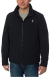 Nautica Lightweight Stretch Water Resistant Golf Jacket In Black