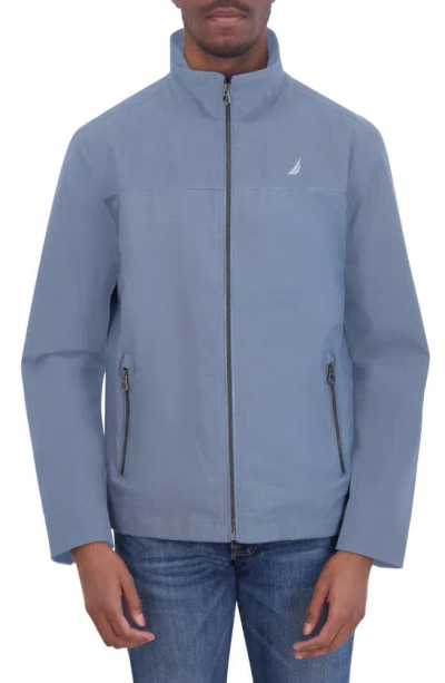 Nautica Lightweight Stretch Water Resistant Golf Jacket In Blue