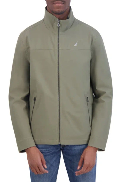 Nautica Lightweight Stretch Water Resistant Golf Jacket In Dusty Olive