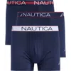 Nautica Limited Edition 4-pack Microfiber Stretch Trunks In Peacoat W/assorted Waistbands