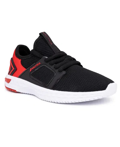 Nautica Kids' Little And Big Boys Arano Athletic Sneakers In Black