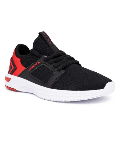 Nautica Kids' Little And Big Boys Arano Athletic Sneakers In Black,blue