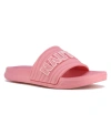 Nautica Little And Big Girls Loch Pool Slip On Slides In Peony White