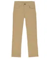Nautica Little Boys Uniform 5 Pocket Stretch Twill Pants In Gold
