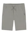 Nautica Big Boys Uniform Lowell Stretch Moisture-wicking Jogger Shorts In Gray