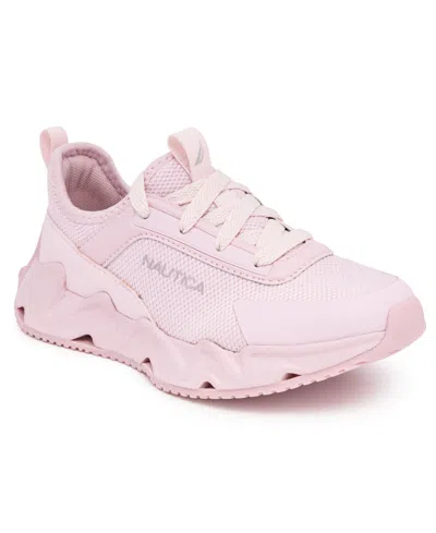 Nautica Kids' Little Girls Maybella Athletic Sneaker In Blush Tonal