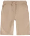 Nautica Little Girls Uniform Pull-on Skinny Bermuda Shorts In Khaki