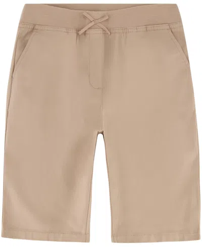 Nautica Kids' Little Girls Uniform Pull-on Skinny Bermuda Shorts In Khaki