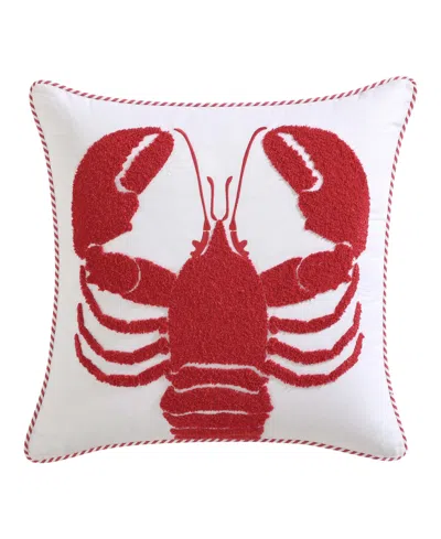 Nautica Lobster Cotton Square Decorative Pillow, 20" X 20" In Multi