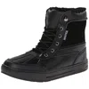 Nautica Lockview Mens Leather Fleece Lined Casual Boots In Black