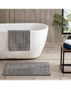Nautica Logan 2pc Chrome Bath Rug Set In Silver