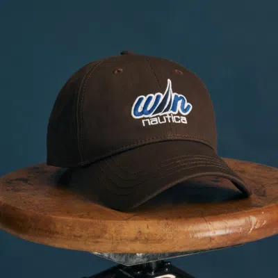 Nautica Logo Cap In Brown