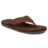 Nautica Logo Flip-flop In Brown