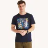 Nautica Logo Graphic T-shirt In Blue