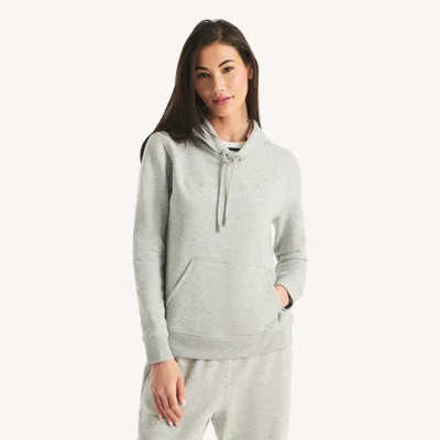 Nautica Logo Hoodie In Gray