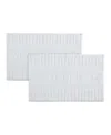 Nautica Logo Knit Bath Rug Set In White